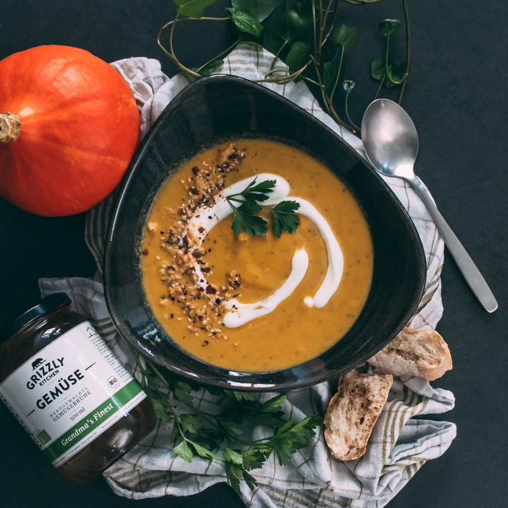 Kürbis Zucchini Suppe