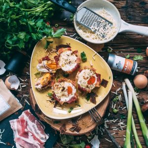 Deftige Frühstücksmuffins - Bacon und Ei zum Mitnehmen