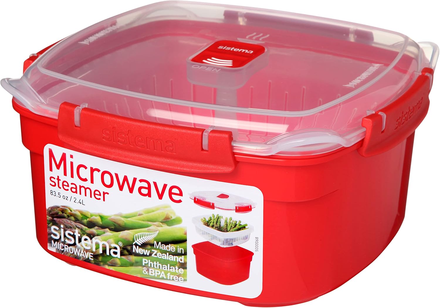 Sistema Microwave Dampfgarer mit herausnehmbarem Gareinsatz für die Mikrowelle|