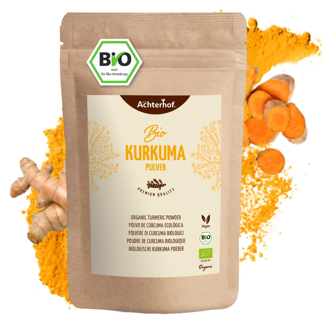 Kurkuma Pulver Bio 500g | fein gemahlene Kurkumawurzel in Bio-Qualität | Ideal z