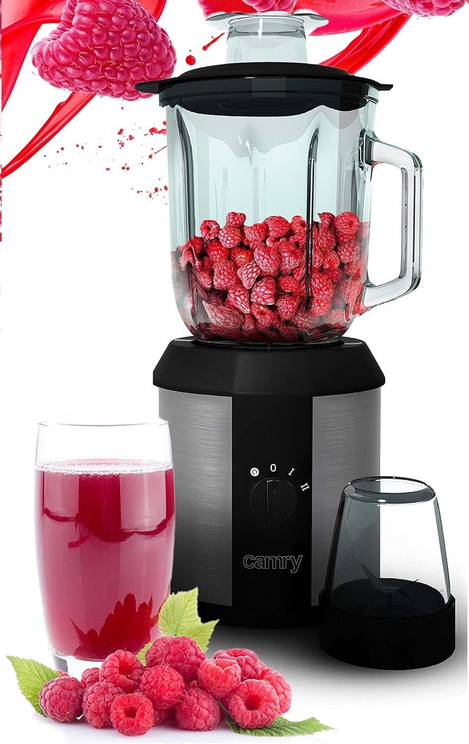 Standmixer 1.500 Watt Glas Edelstahl | Smoothie Maker | Mixer | Universal Power 