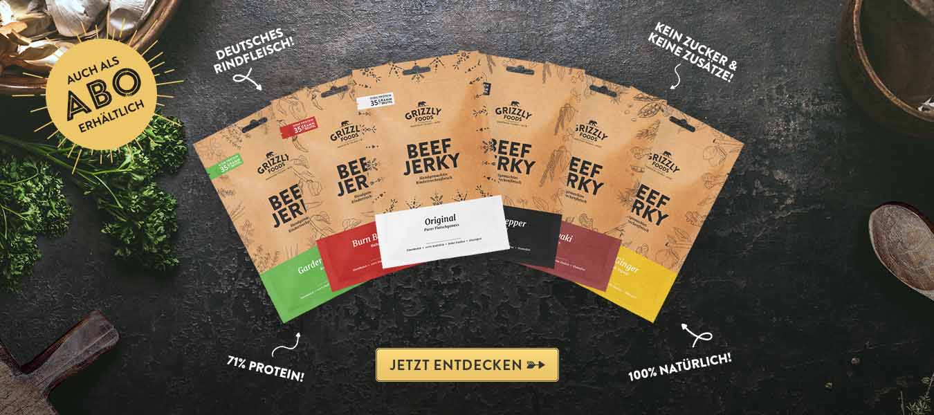 Beef Jerky Probierset von Grizzly Foods