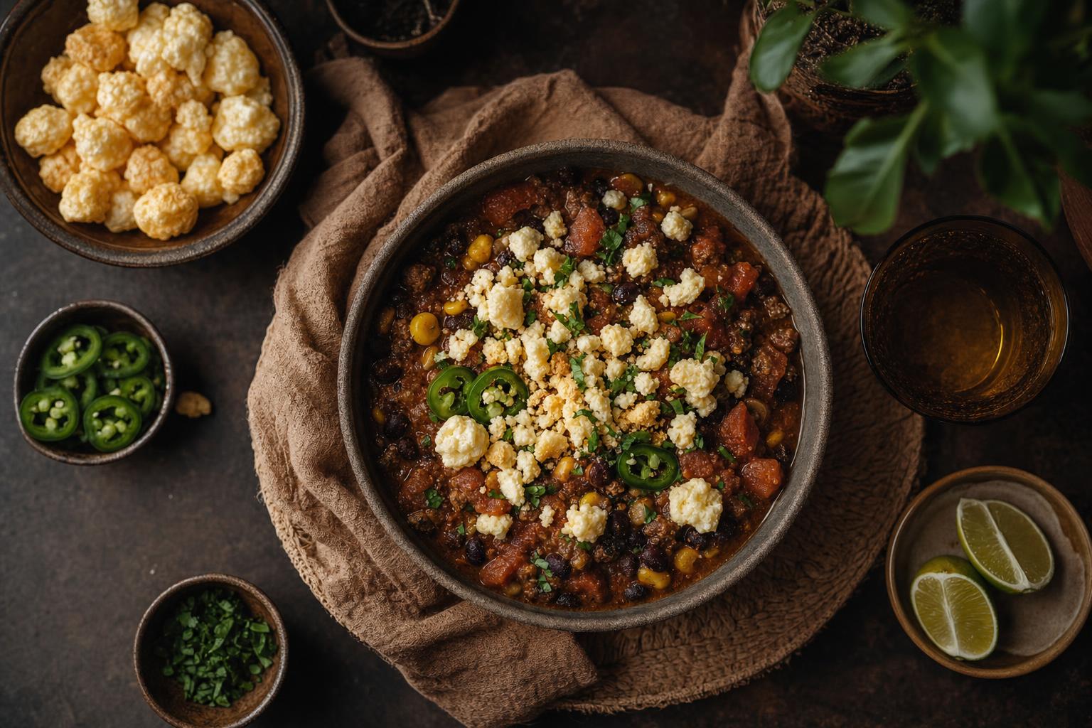 Bowl mit Cheese Pops Topping