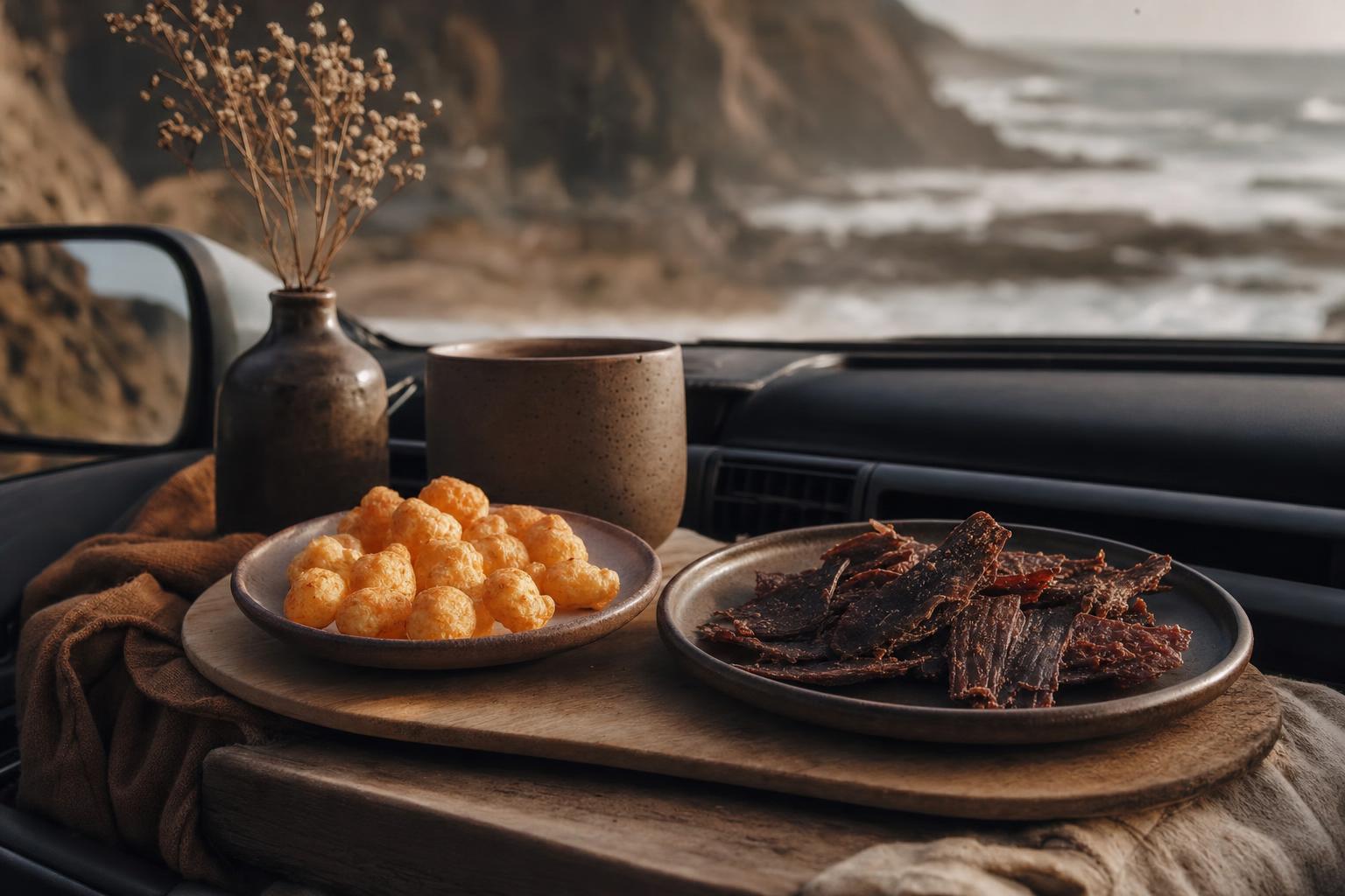 Roadtrip Pops und Jerky ohne Kühlung