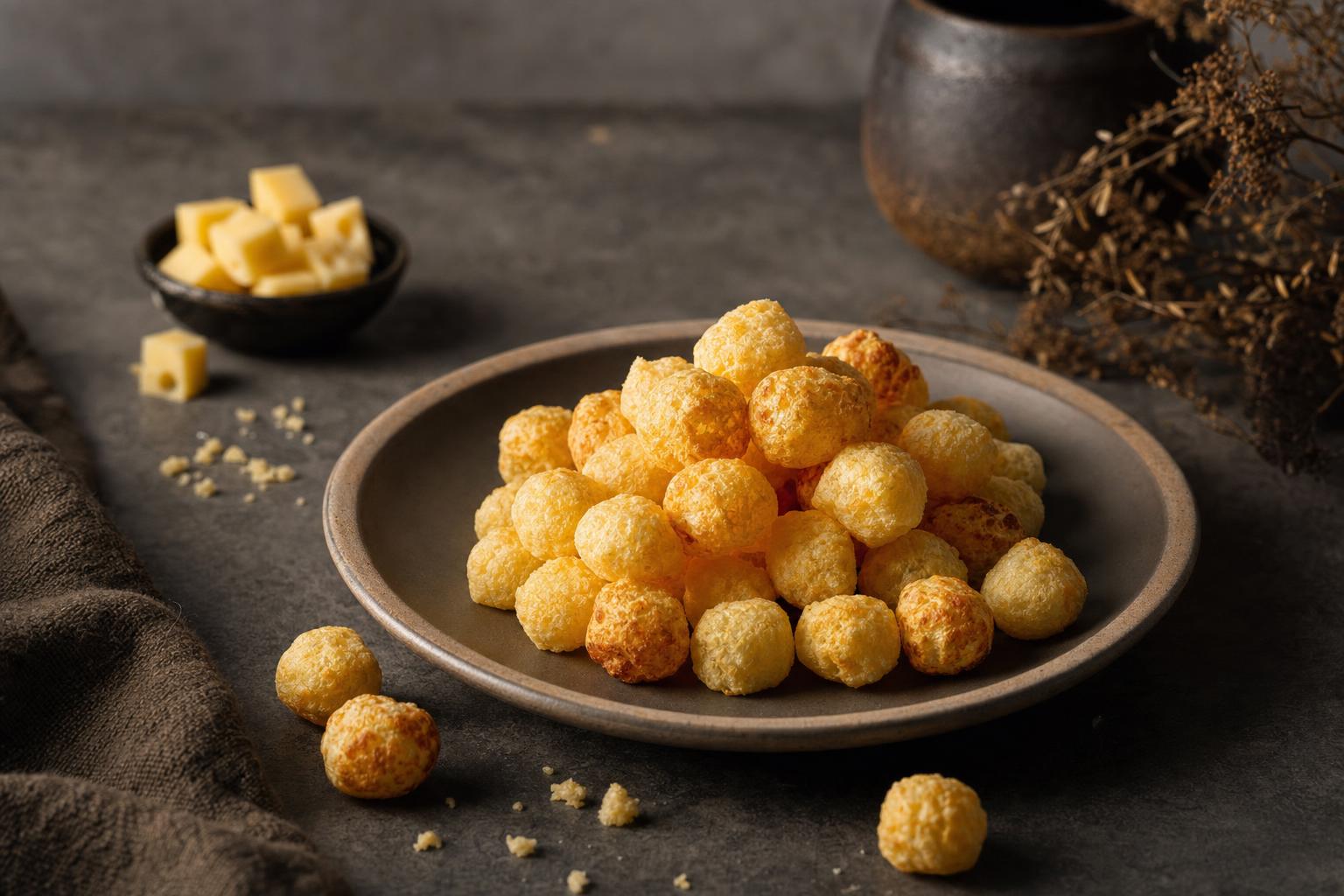 Cheese Pops Mild auf cleanem Teller
