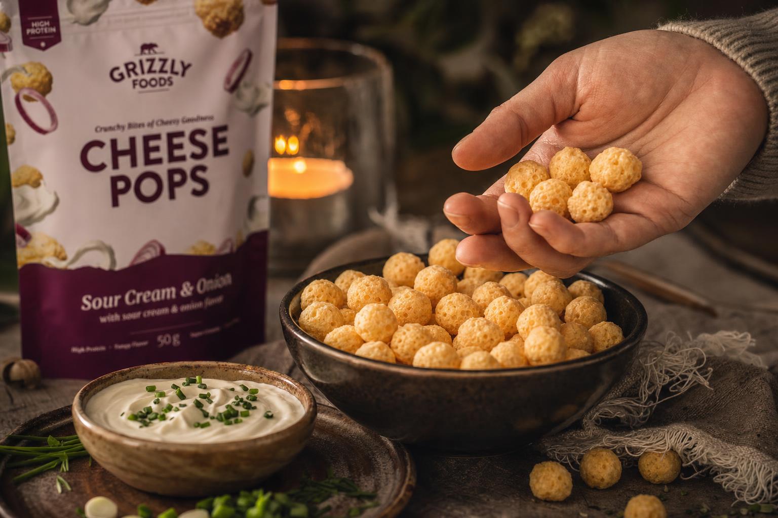 Chip-Feeling mit Cheese Pops Sour Cream