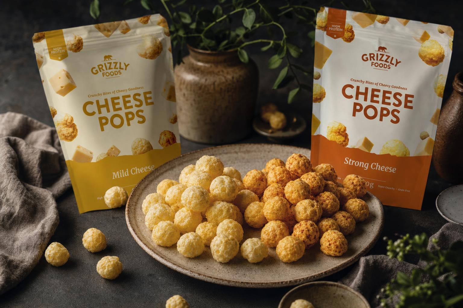 Vergleichsteller mit Cheese Pops Strong