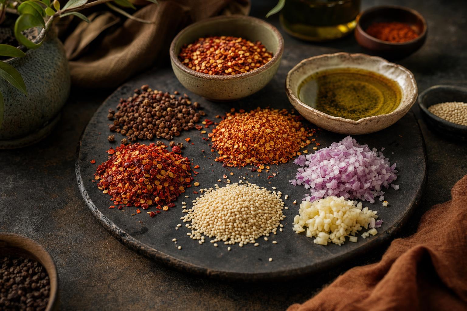 Chili Crisp selber machen Mise-en-place