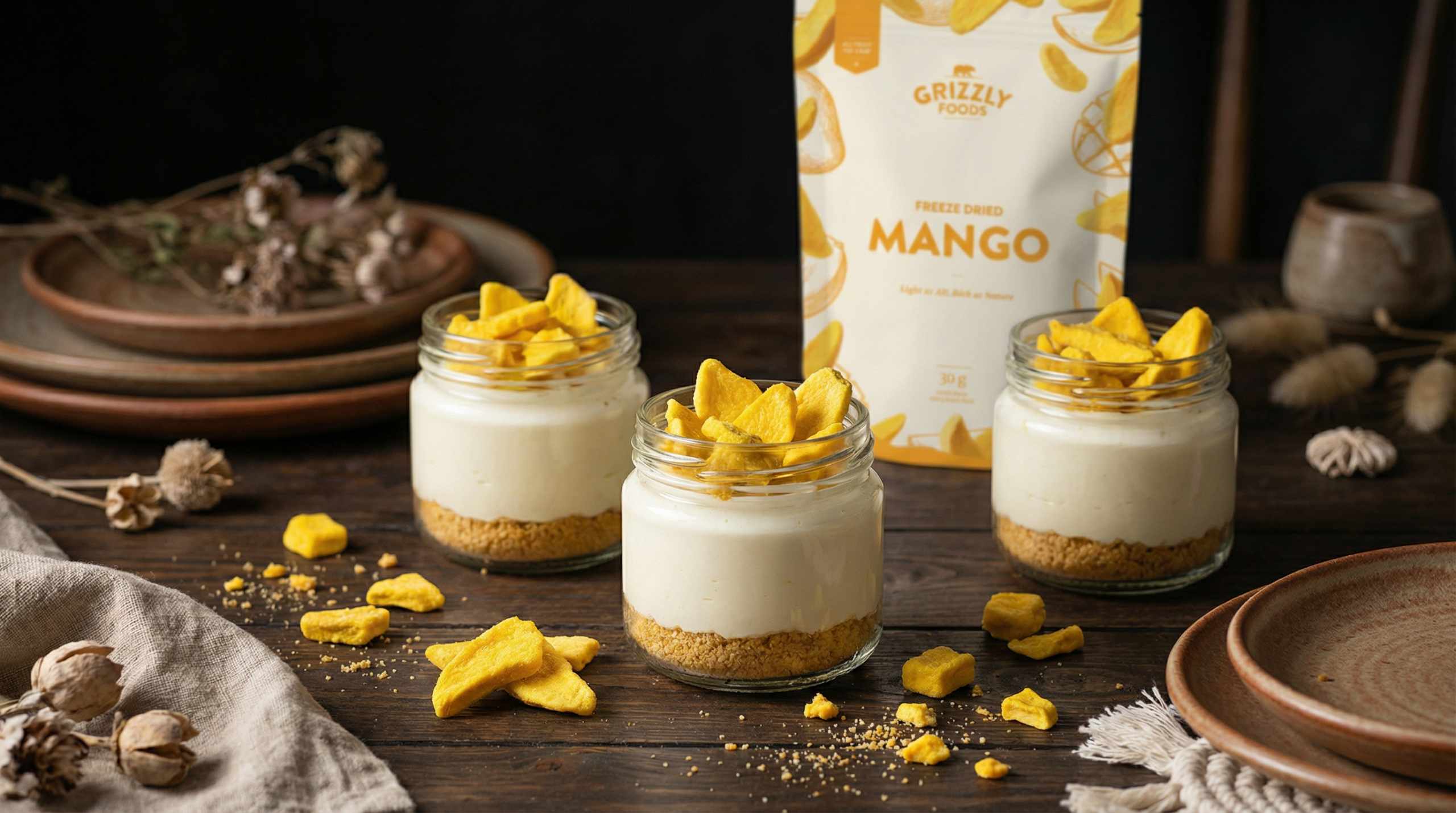 gefriergetrocknete mango