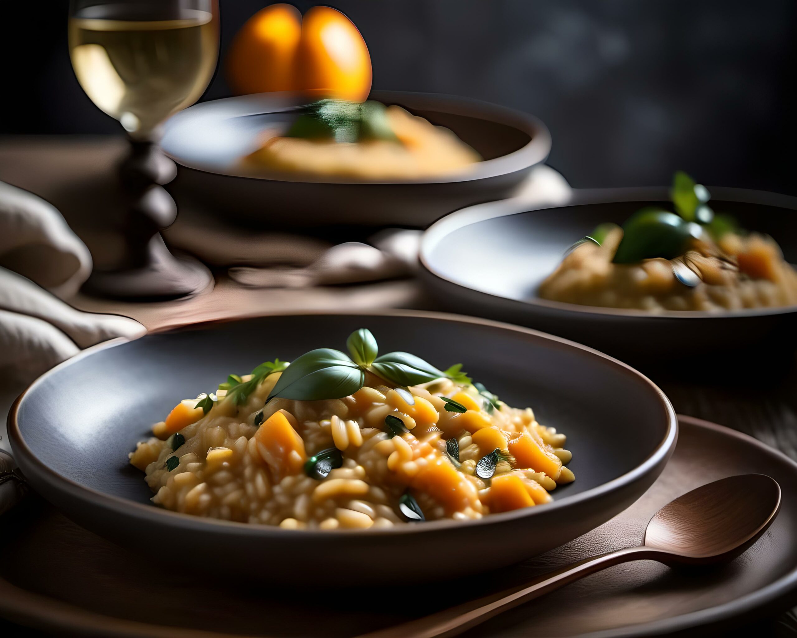 Cremiges Kürbisrisotto mit Kürbissuppe • Grizzly Foods