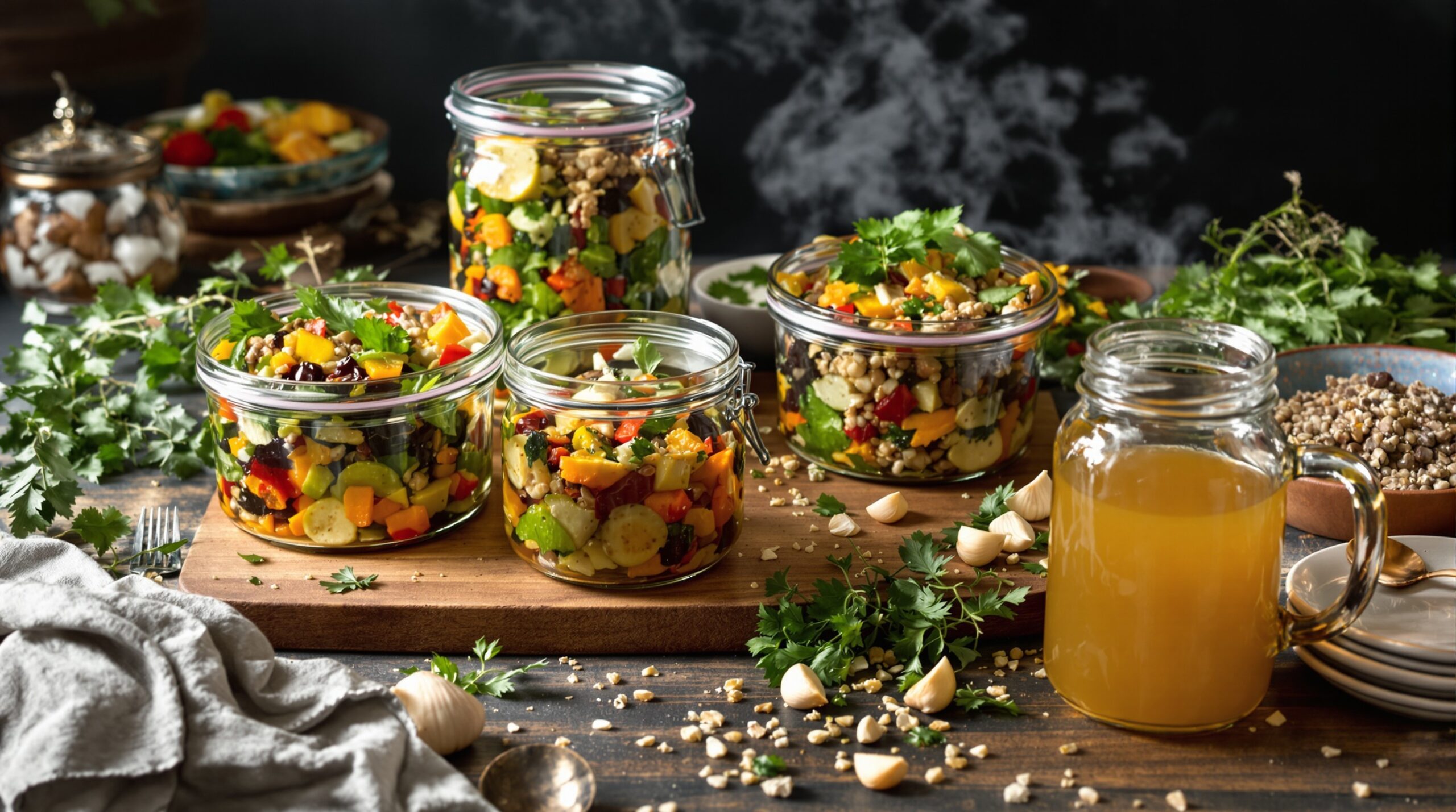 meal prep mit brühen