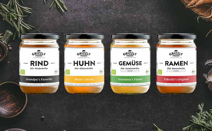 Kraftbrühen von Grizzly Foods – Brühen in Bio Qualität
