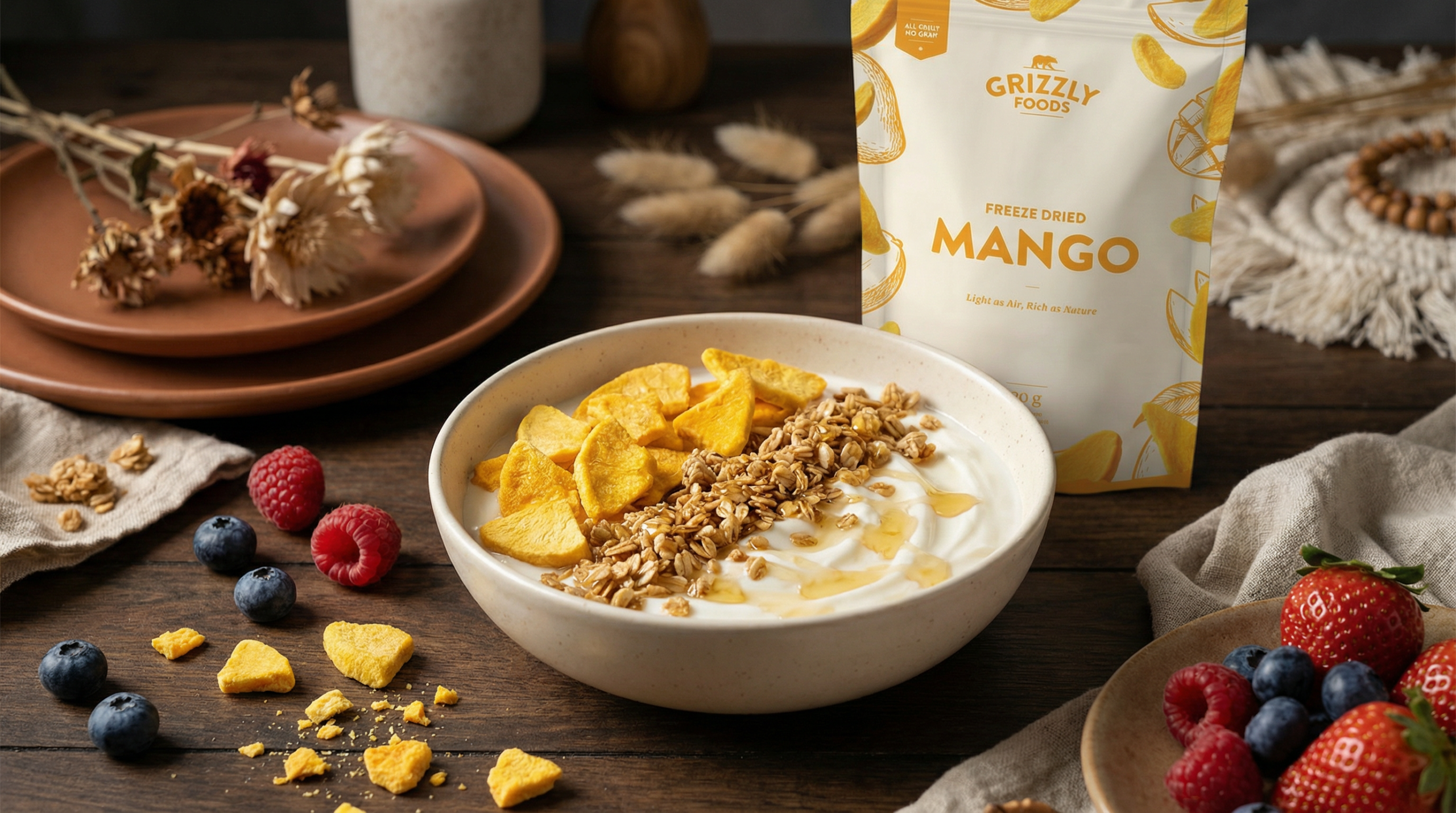 Gefriergetrocknete Mango - 3 tropische Rezepte