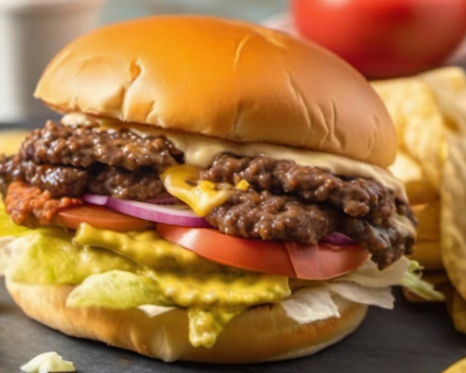 Knusprige Smashburger für Fleischliebhaber
