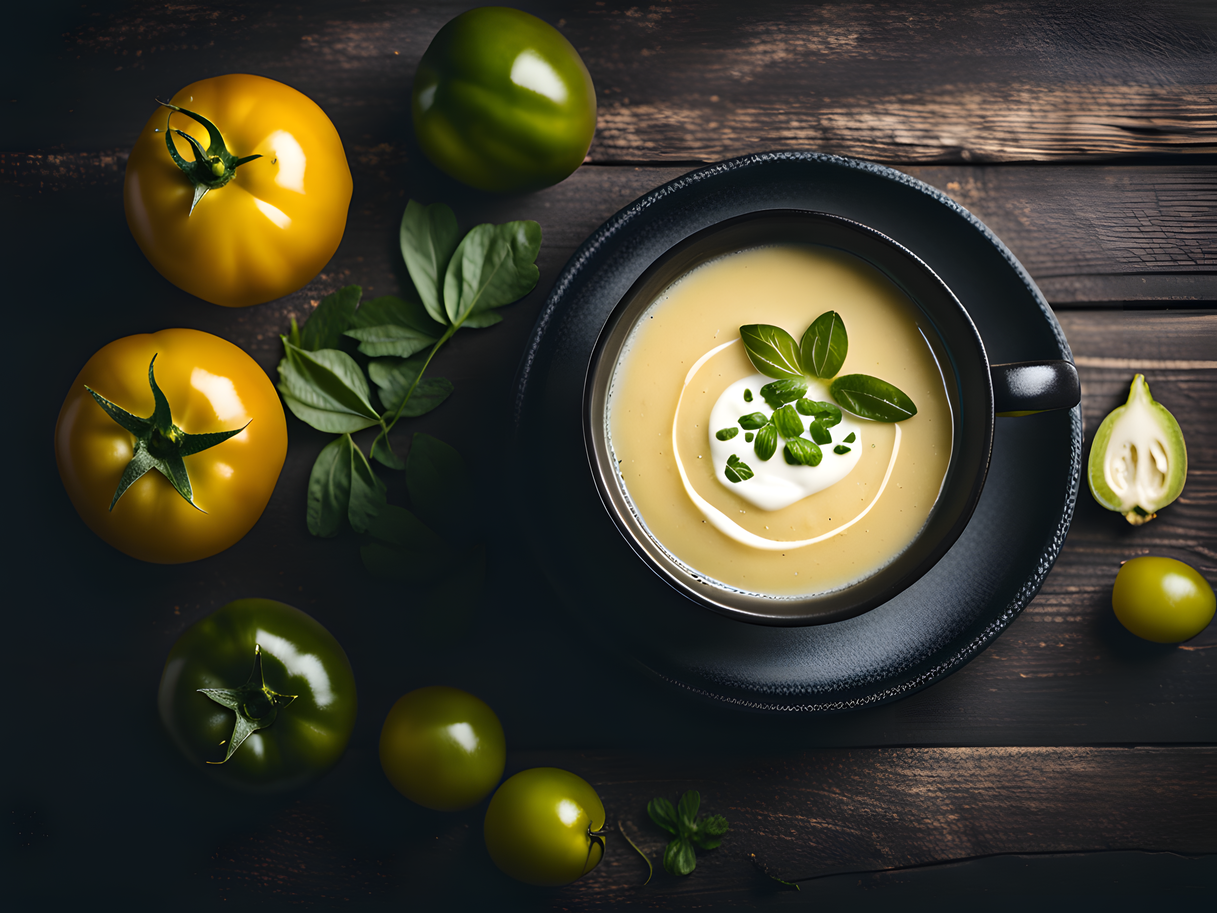 Weiße Tomatensuppe